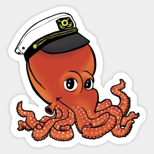 CAPTAIN OCTOPUS COLOR Sticker